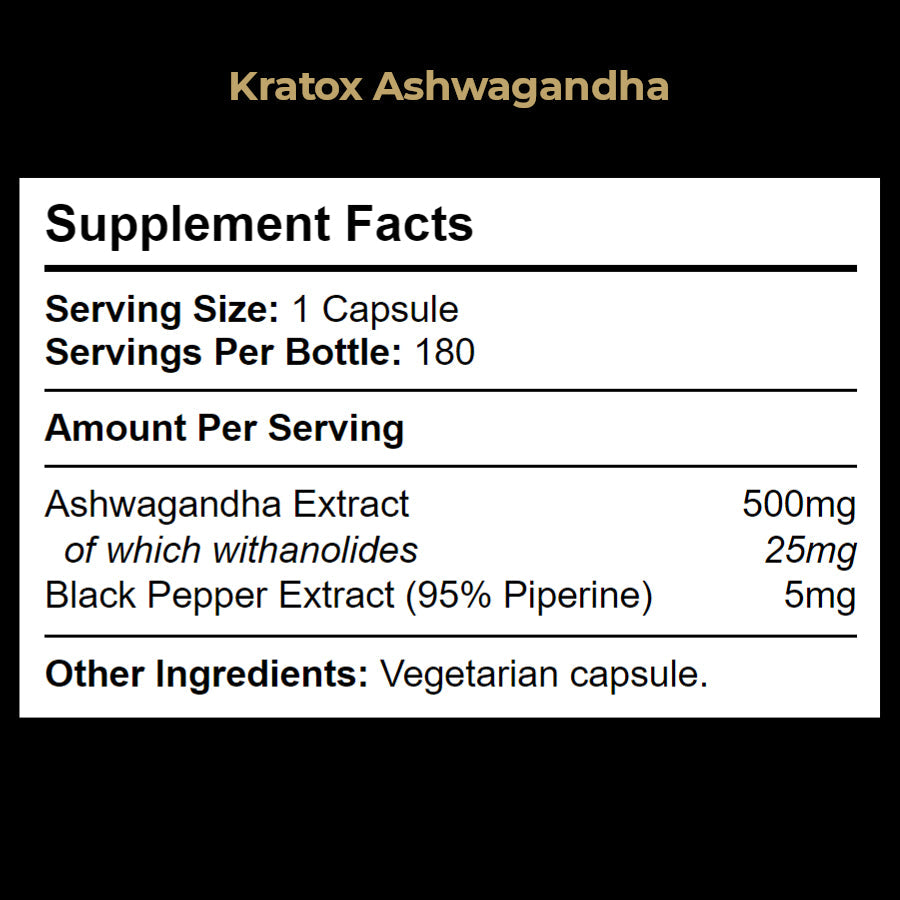 Ashwagandha supplement to reduce stress