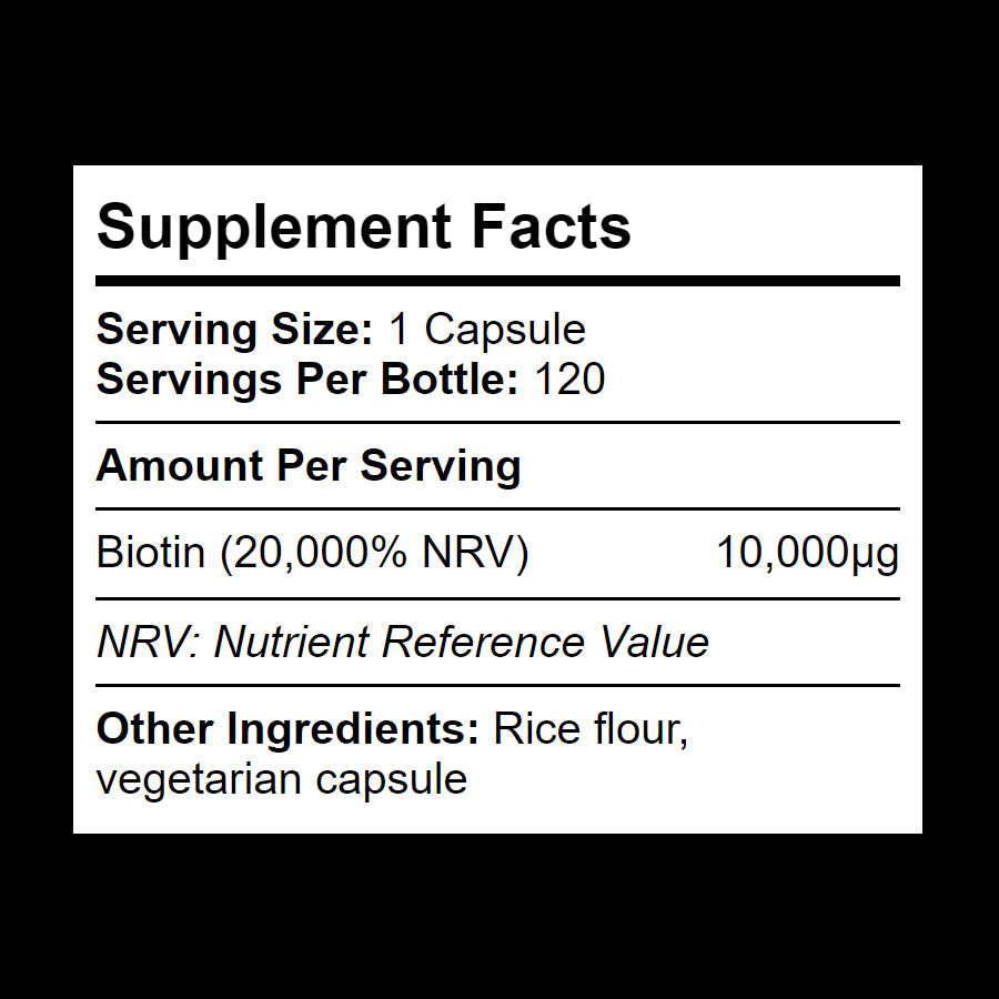 High Strength Biotin Supplement