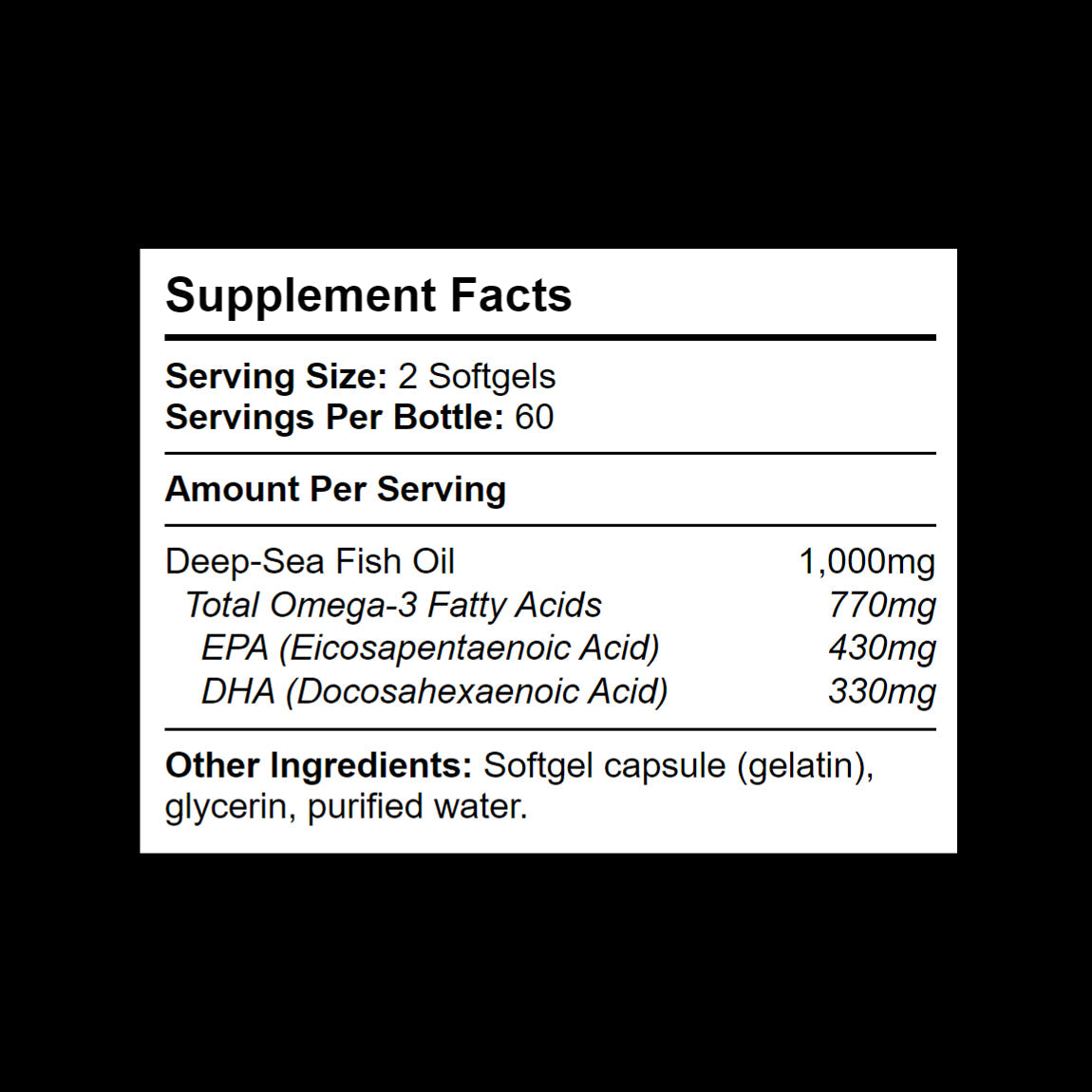 Premium-quality, high-strength mini fish oils