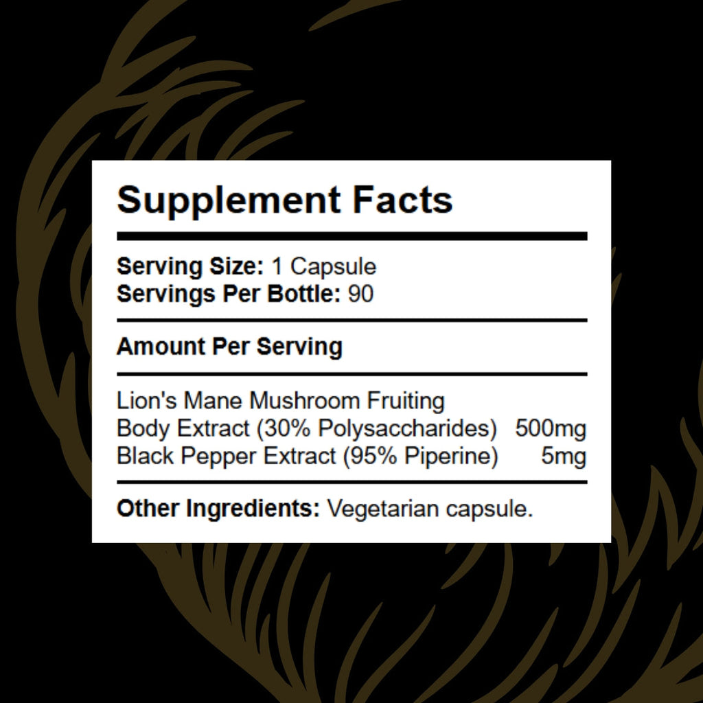 Lions Mane (30% Polysaccharides)