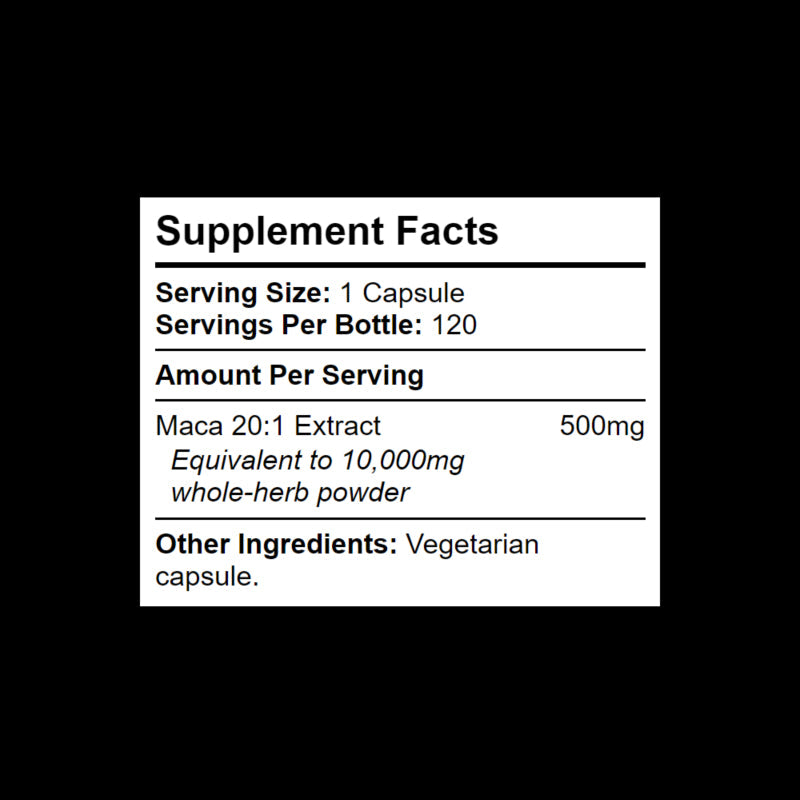Maca 20:1 500mg