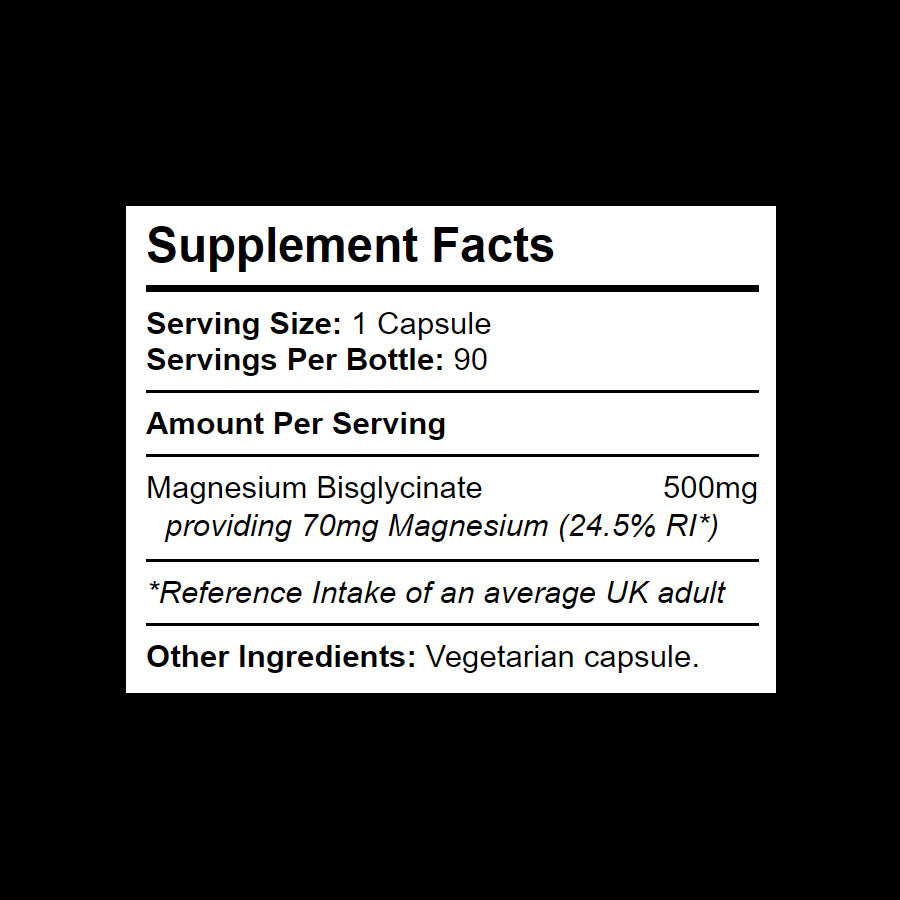 90 Capsules of Magnesium Bisglycinate