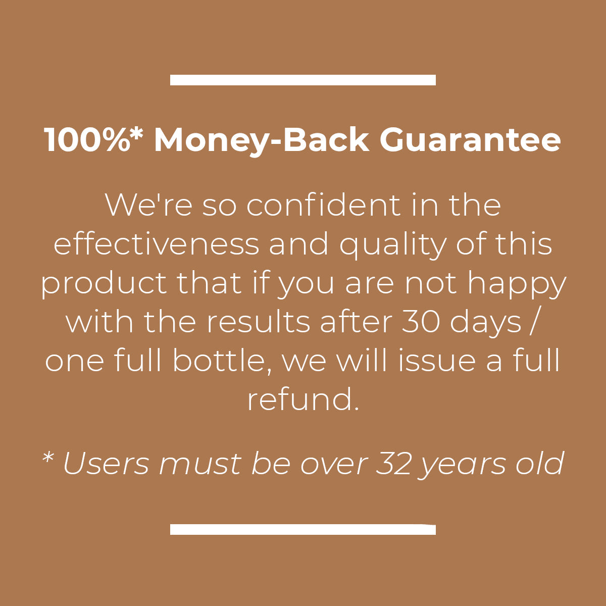 Fadogia Agrestis Money-Back Guarantee