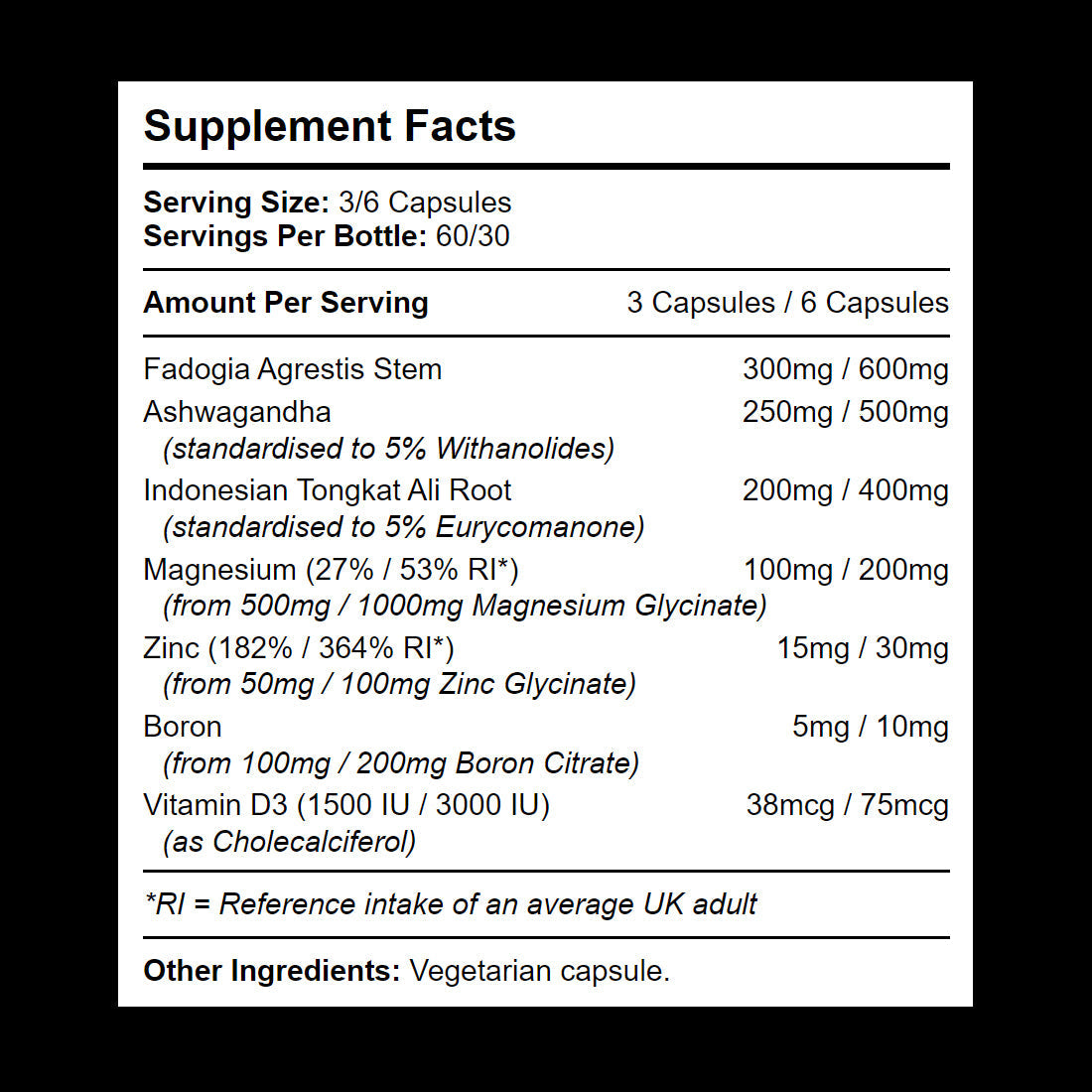 Premium testosterone-boosting supplement