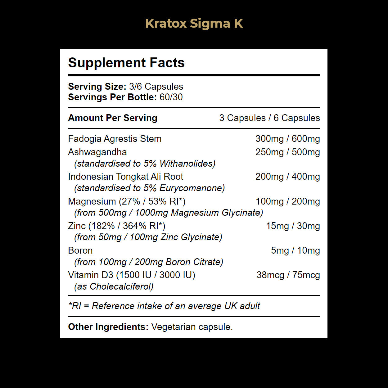 Fadogia Agreatis, Tongkat Ali & more