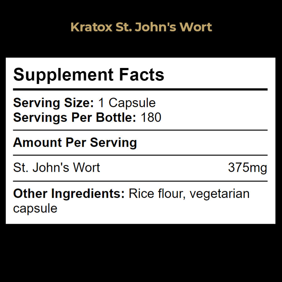 St John's Wort supplement to help modulate stress