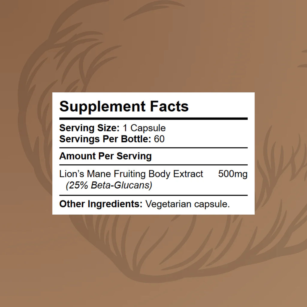 Lions Mane (25% Beta-Glucans)