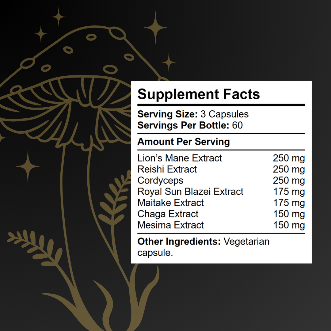 Magic 7 Mushroom Complex - 180 Capsules